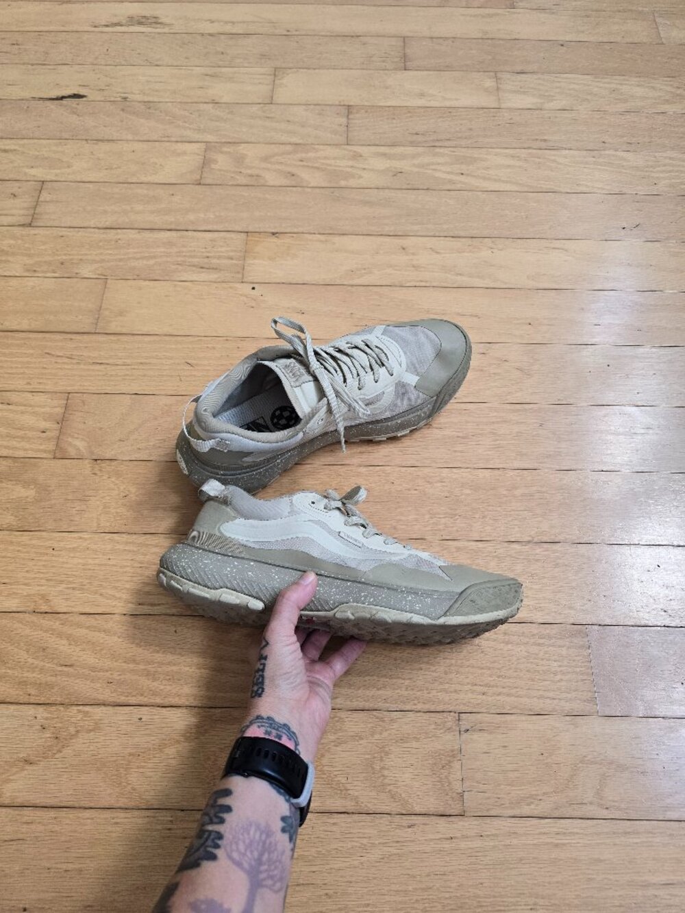 Vans | UltraRange EXO MTE Tan Beige Off White Trail Sneakers | Men's 10.5